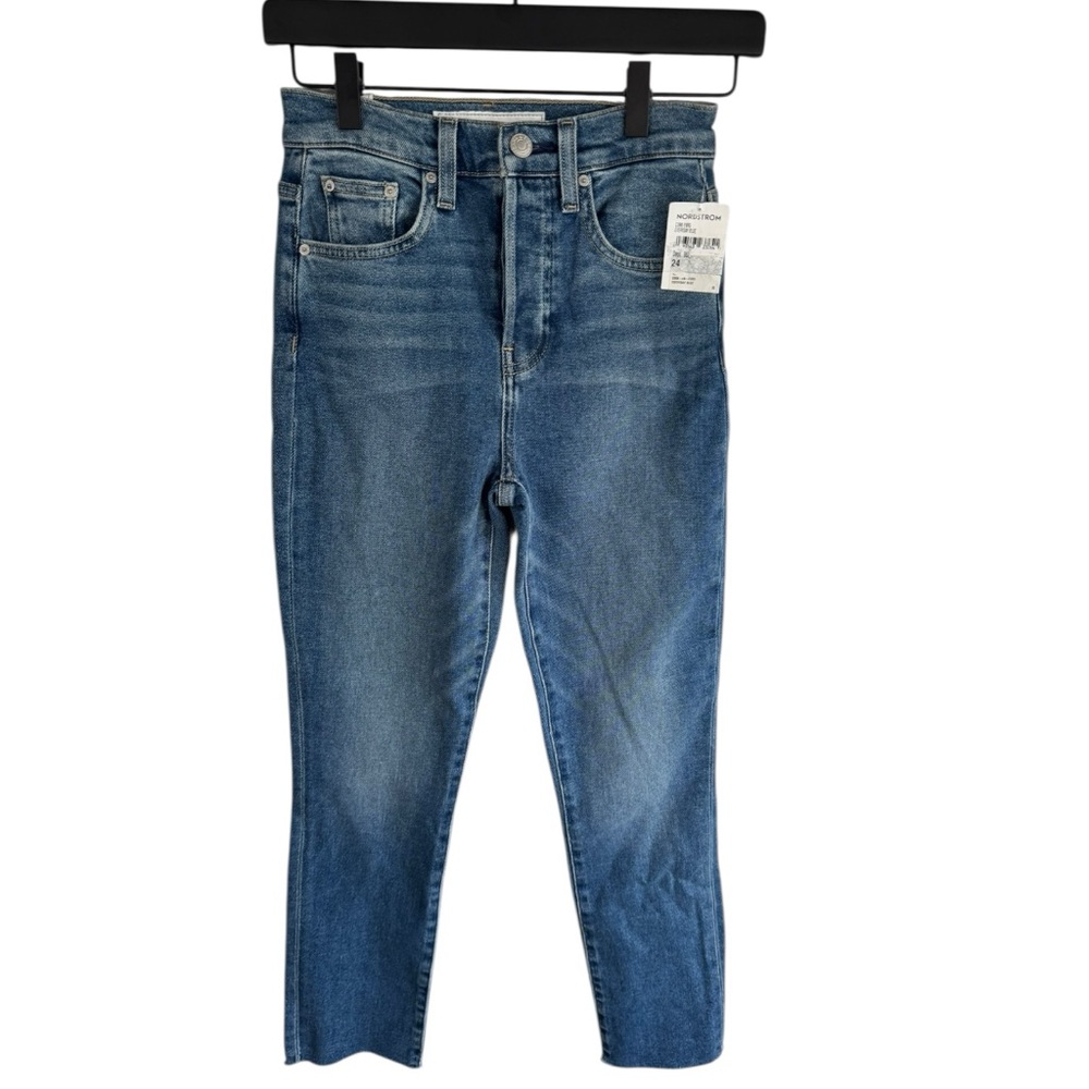 Frank &‎ Eileen Cork Everyday Button Fly Straight Leg Jeans Everyday Blue 24